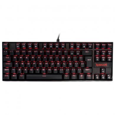 K552-2-PT-BROWN Redragon Teclado Mecânico Kumara Led Vermelho