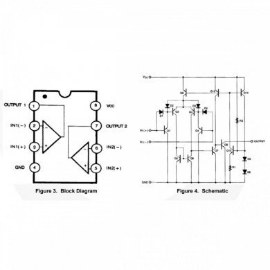 KA393A Ci comparador de tensão duplo DIP8 (Kit com 4X)