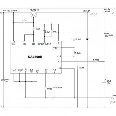 CI KA7500B PWM SOP16 SMD (Kit 2x unidades)