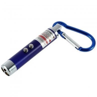 KA-1011 kapbom 3 em 1 mini chaveiro lanterna LED laser red