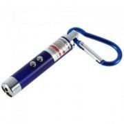 kapbom 3 em 1 mini chaveiro lanterna LED laser red 3 baterias LR44