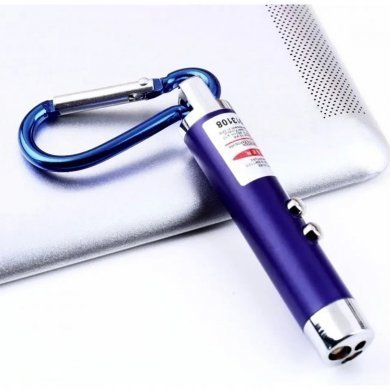 kapbom 3 em 1 mini chaveiro lanterna LED laser red