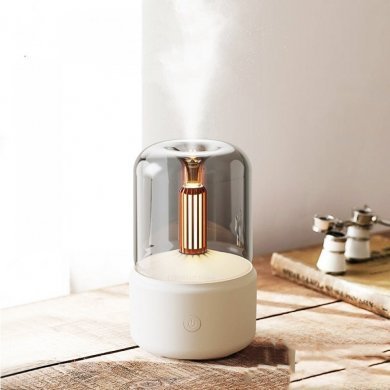 KA-1620 Difusor aromatizador luz de vela USB 120ml - Branco