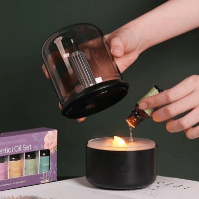 KA-1620 Difusor aromatizador luz de vela USB 120ml - Branco