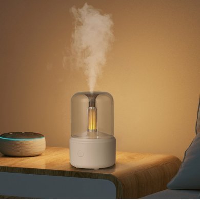 KA-1620 Difusor aromatizador luz de vela USB 120ml - Branco
