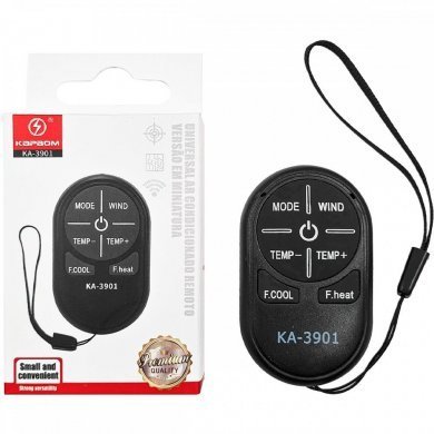Kapbom mini controle universal ar condicionado preto