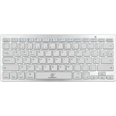 KA-689 Kapbom mini teclado slim sem fio bluetooth ABNT2 branco