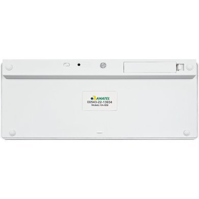 KA-689 Kapbom mini teclado slim sem fio bluetooth ABNT2 branco
