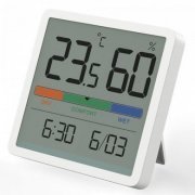 Mini relógio digital com temperatura e umidade para p