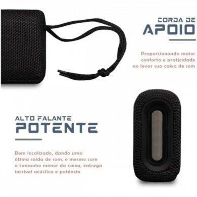 KA-8527 Kapbom Caixa de Som Portátil Bluetooth 5W RMS
