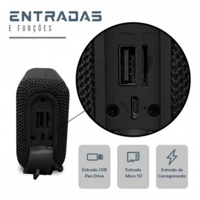 KA-8527 Kapbom Caixa de Som Portátil Bluetooth 5W RMS