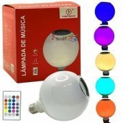 Kapbom Lampada de teto 12W RGB falante bluetooth com 
