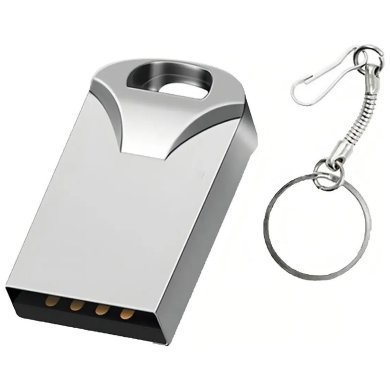 KA-S-32 Kapbom pendrive chaveiro fit 32GB USB 2.0 prata