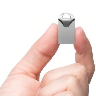 KA-S-32 Kapbom pendrive chaveiro fit 32GB USB 2.0 prata