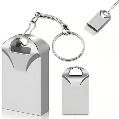 KA-S-32 Kapbom pendrive chaveiro fit 32GB USB 2.0 prata