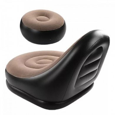 KA-SF500 Poltrona alongada com puff inflável com bomba de ar