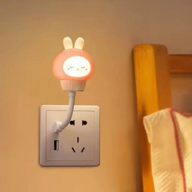 Kapbom luminária infantil bichinhos USB RGB com controle