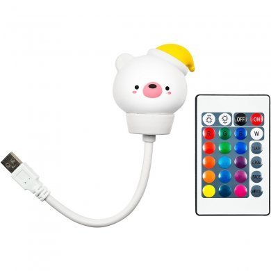 KA-T1410 Kapbom luminária infantil coelhinho USB RGB com controle