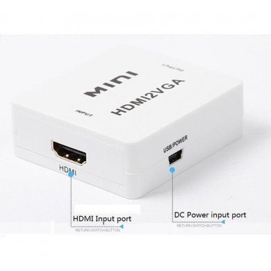 Adaptador Conversor HDMI para VGA femea