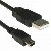 Cabo Mini USB para USB Macho 1.5m V3 Compatível com GPS, Smartphone, entre outros