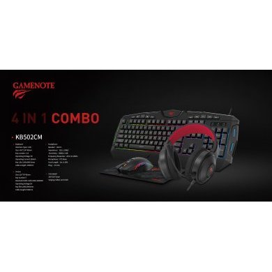 KB502CM Havit Kit Gamer Teclado + Mouse + Headset +