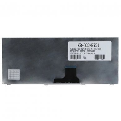 KB-ACONE751 Acer Teclado Notebook Aspire 1820 1830 Series