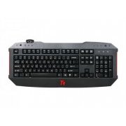 Thermaltake Teclado Esports Challenger Gaming Interface USB, 1 porta USB 2.0, 6 teclas macro e 7 multimidia, F
