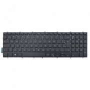 Tecladoo notebook Dell Inspiron 15 5565 preto sem backlight padrão ABNT2 com Ç e teclado numérico
