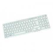 Sony Teclado Para Notebook Vaio SVE15 Cor Branco, Padrão ABNT2 com Ç, Sem Frame