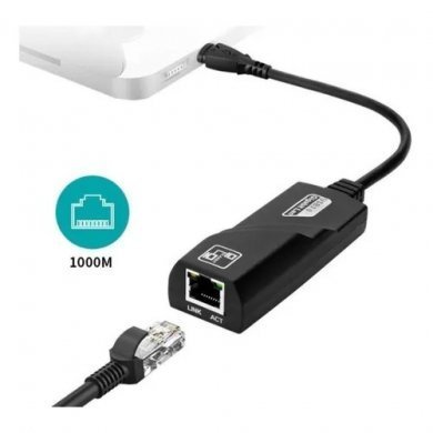 KBD-RJ45USB-C Adaptador Ethernet USB Tipo C para RJ45 Gigabit