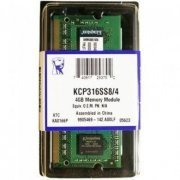 Foto de KCP313SS8/4 Kingston memoria 4GB DDR3 1333MHz 204 Pinos CL9 1.5V SODIMM