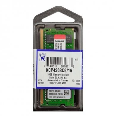 KCP426SD8/16 Kingston memoria DDR4 16GB 2666Mhz PC4-21300