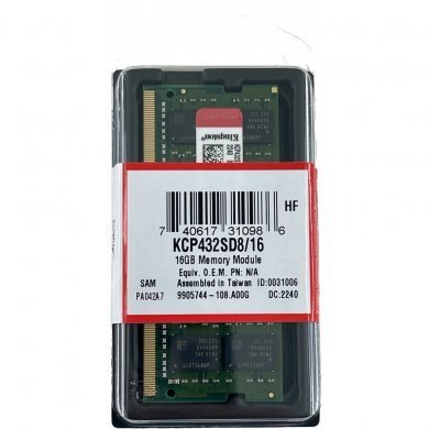 Kingston Memória 16GB DDR4 3200MHz para Notebook