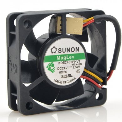 KDE2405PHV1 SUNON Fan 24V 1.5W 50x50x15mm 3 Fios