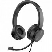 Kross headset call center on ear USB preto Microfone com cancelamento de ruído