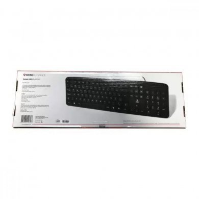 Kross Teclado USB com fio ABNT2 104 teclas Preto