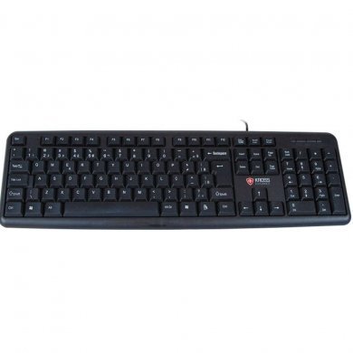 Kross Teclado USB com fio ABNT2 104 teclas Preto