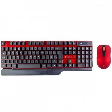 KE-KM553V1 Kross kit mouse teclado KM553V1 sem fio vermelho