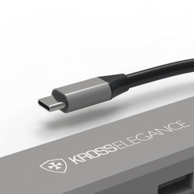 KE-UCT618 Docking Station Kross UCT618 USB-C HDMI/RJ45/PD/3x USB 3.0