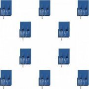 Borne KF128 KRE 1 via plástico azul 14mm (Kit 10x) K ...