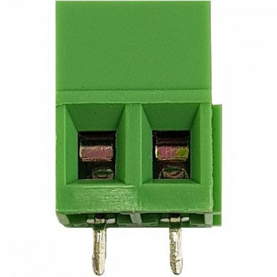 KF128V-2P Borne KRE 2 vias plástico verde 14mm (Kit 10x)