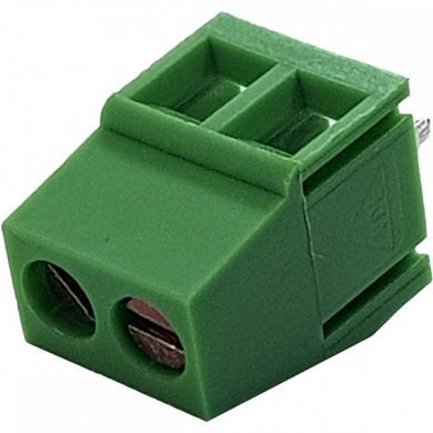 KF128V-2P Borne KRE 2 vias plástico verde 14mm (Kit 10x)