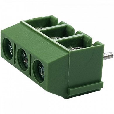 Borne KRE 3 vias plástico verde 10mm (Kit 20x)