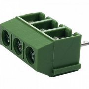 Borne KRE 3 vias plástico verde 10mm (Kit 20x) Kit c ...