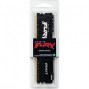 Memoria KINGSTON BLACK FURY BEAST DDR4 8GB 2666Mhz Beast 1.2V 1Rx8 288 pinos para desktop gamers - Preto