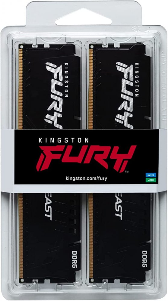 KF548C38BBK2-32 KINGSTON FURY MEMÓRIA DDR5 32GB (2X16GB) 4800MHZ