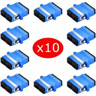 KIT10-95022 Kit 10 Acopladores Monomodo SC/PC Duplex Femea
