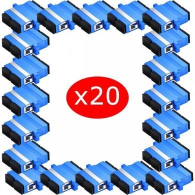 KIT20-95022 Kit 20 Acopladores Monomodo SC/PC Duplex Femea