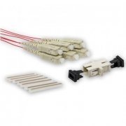 Kit Pigtail Acoplador Protetor Emenda Monomodo SC Simplex (1 unidade de cada)
