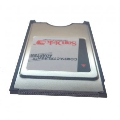 KITCF-1GB Kit cartão Compact Flash 1GB Sandisk + adaptador PCMCIA